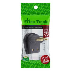 Plugue Forte Preto Mec-Tronic 2 pinos + Terra 20A