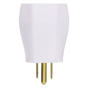 Adaptador Reverso para Tomada 2 pinos + Terra Mec-Tronic 15A Branco