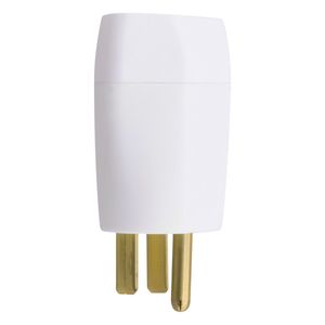 Adaptador Reverso para Tomada 2 pinos + Terra Mec-Tronic 15A Branco