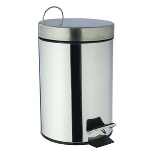 Lixeira com Pedal e Balde Inox Mor 3l