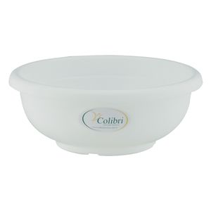 Vaso Plástico Branco Colibri Napoli 19cm