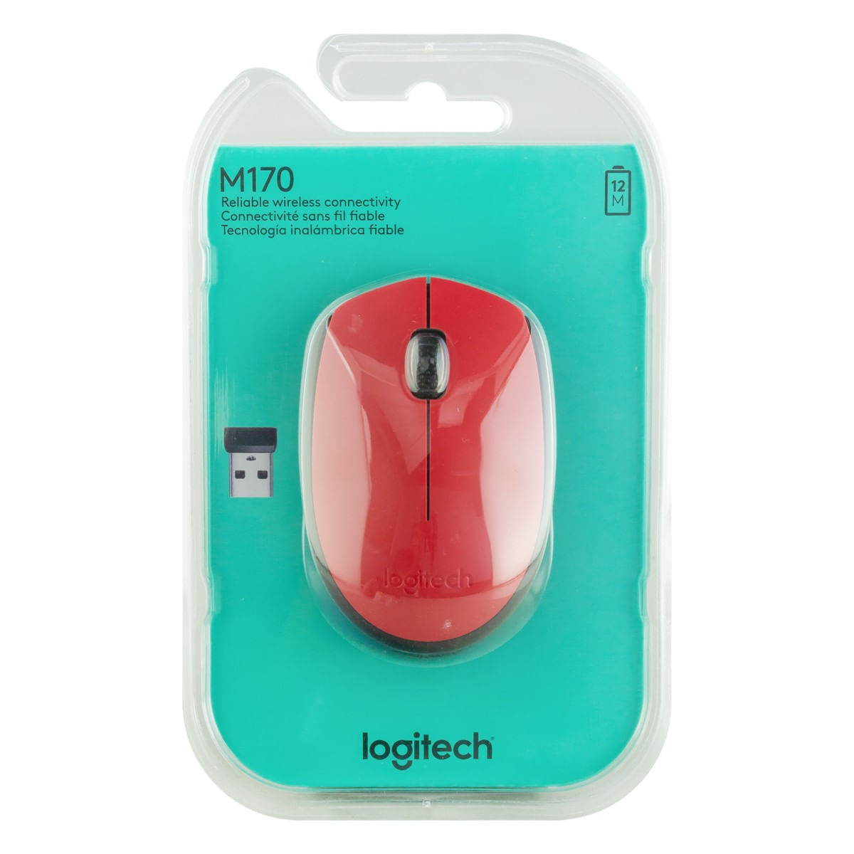 MousesemFioM170LogitechVermelhoEmbalagemFrontal3