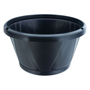 Vaso Plástico Preto Nutriplan Cuia com Prato n.° 0