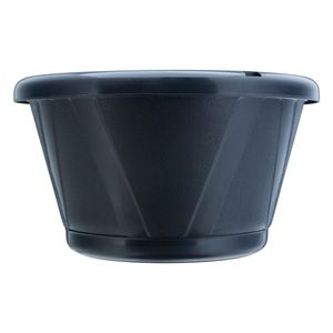 Vaso Plástico Preto Nutriplan Cuia com Prato n.° 0