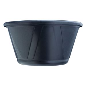 Vaso Plástico Preto Nutriplan Cuia com Prato n.° 1