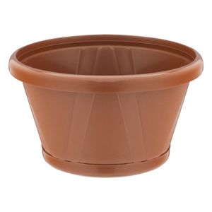 Vaso Plástico Terracota Nutriplan Cuia com Prato n.° 0