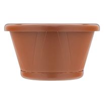 Vaso Plástico Terracota Nutriplan Cuia com Prato n.° 0