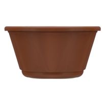 Vaso Plástico Terracota Nutriplan Cuia com Prato n.° 1