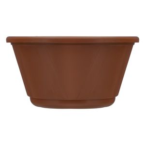 Vaso Plástico Terracota Nutriplan Cuia com Prato n.° 1