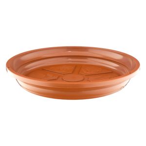 Prato de Vaso Plástico Nutriplan Terracota n.° 4