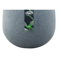 Vaso Rústico Grafite Japi Redondo 33cm