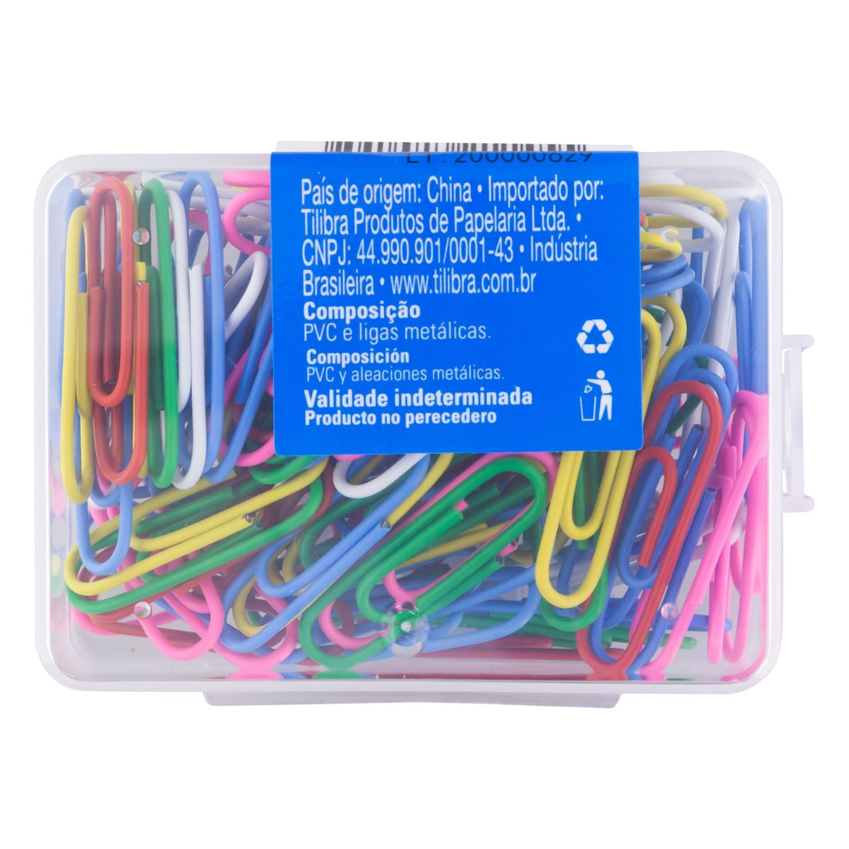 ClipsPlásticoColoridoTilibra100unidadesPosterior3