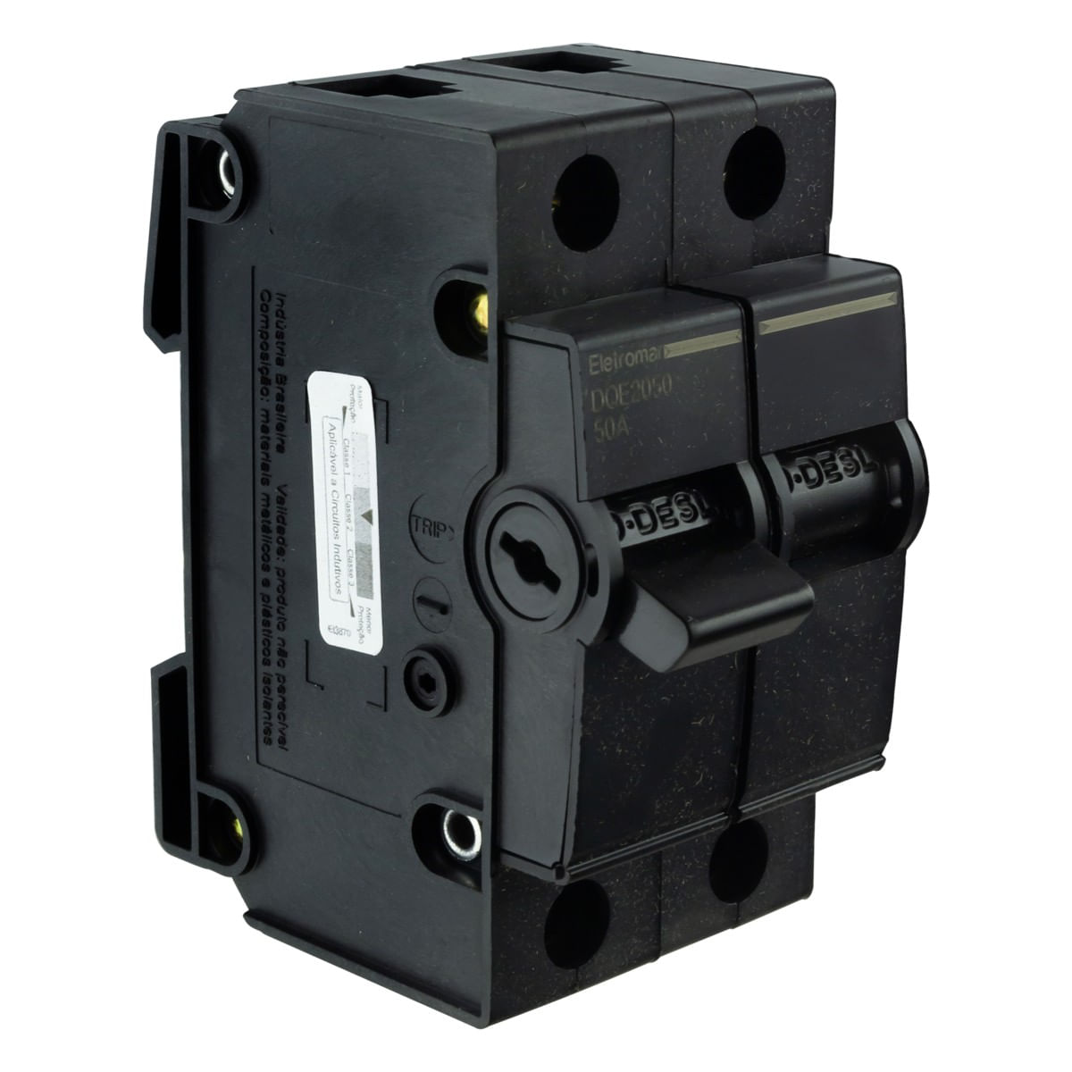 DisjuntorBipolarEletromar50AAngularEsquerda2