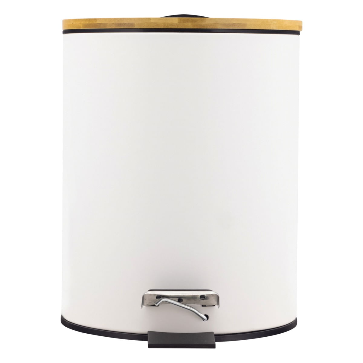 LixeiraSoftCloseBambuBrancaNewprocomPedal5lFrontal3