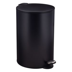 Lixeira Soft Close Preta Newpro com Pedal 12l