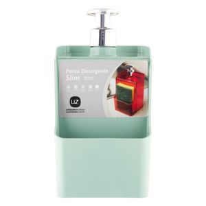 Porta Detergente e Esponja Slim Uz Verde Menta 500ml