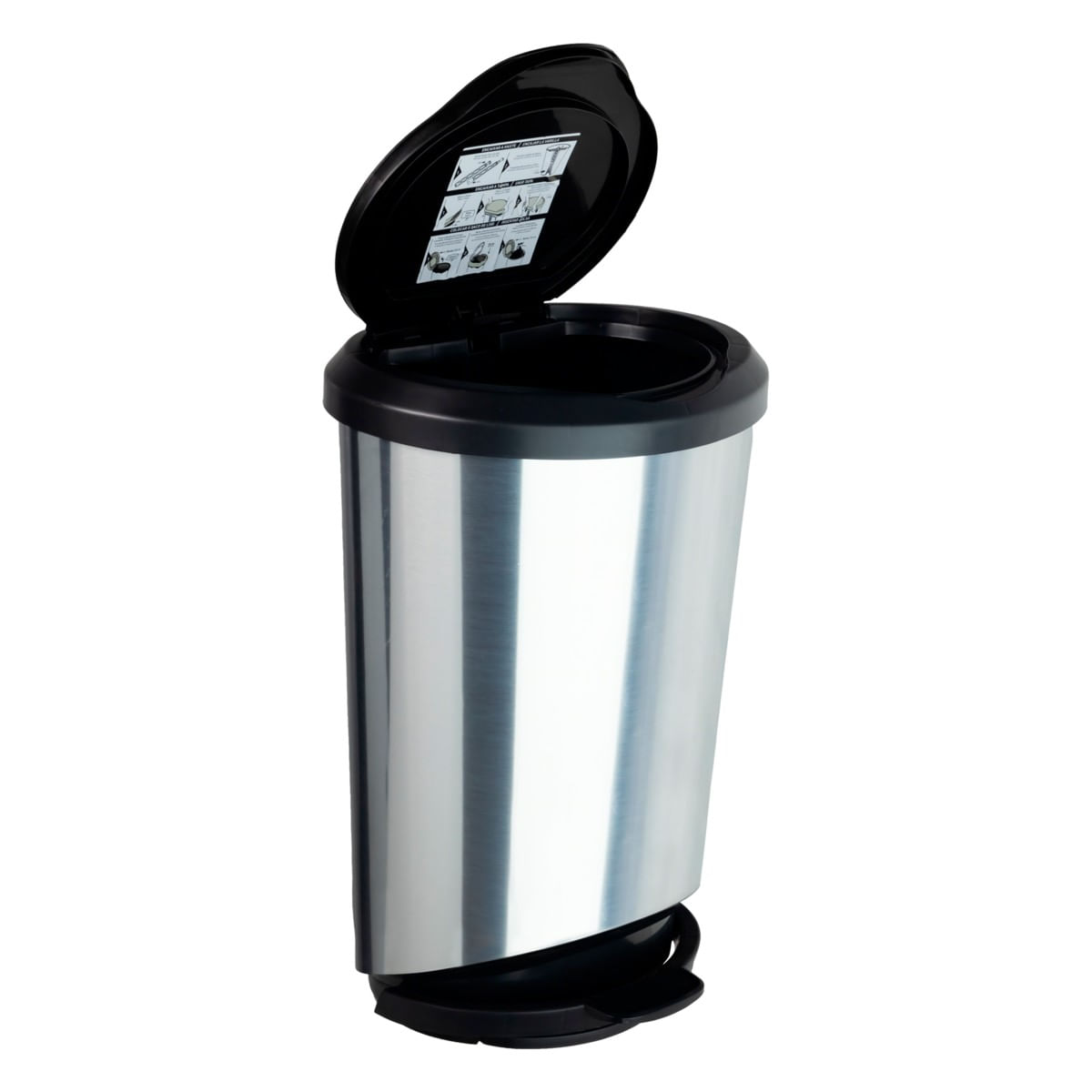 LixeiracomPedalInoxArqplast45lAngularEsquerda3