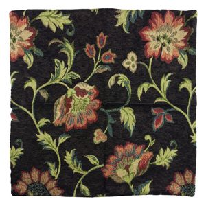 Capa de Almofada Floral Rosa Jacquard 43cm x 43cm