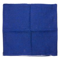 Capa de Almofada Lisa Azul Jacquard 43cm x 43cm