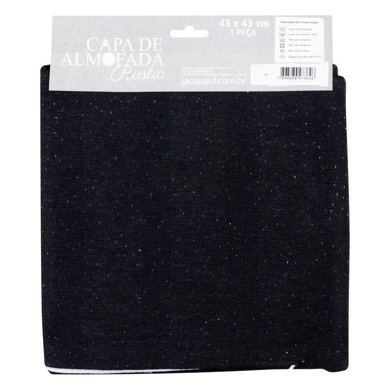 Capa-de-Almofada-Lisa-Preta-Jacquard-43cm-x-43cmEmbalagemFrontal1