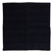 Capa de Almofada Lisa Preta Jacquard 43cm x 43cm