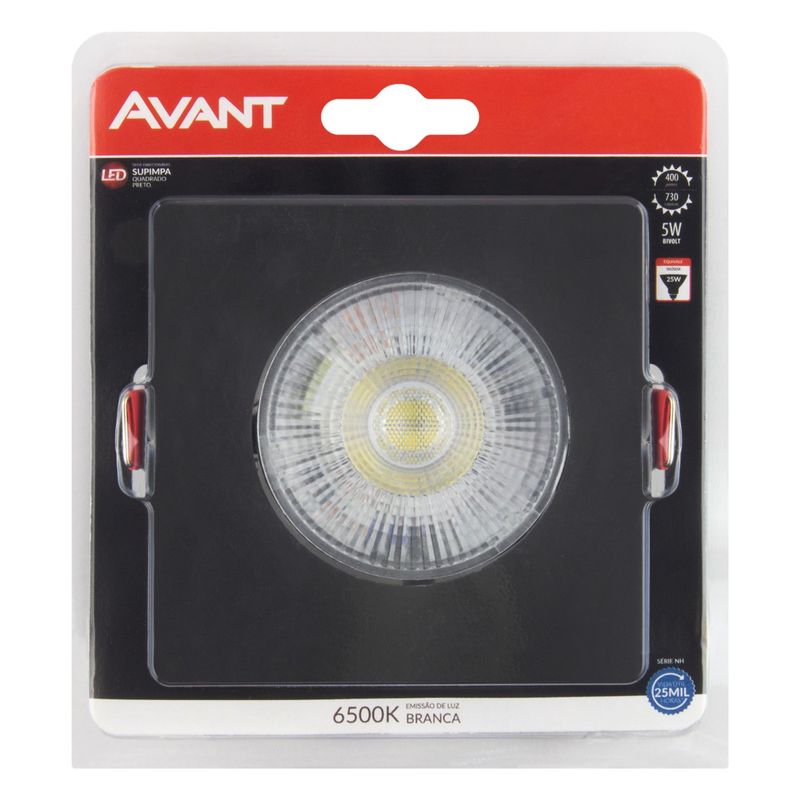 Spot-Led-de-Embutir-Quadrado-Preto-Avant-5W-6500K-BivoltEmbalagemFrontal3