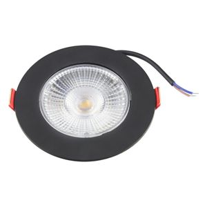 Spot Led de Embutir Redondo Preto Avant 5W 3000K