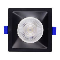 Spot Led de Embutir Recuado Quadrado Preto Blumenau 6W 4100K