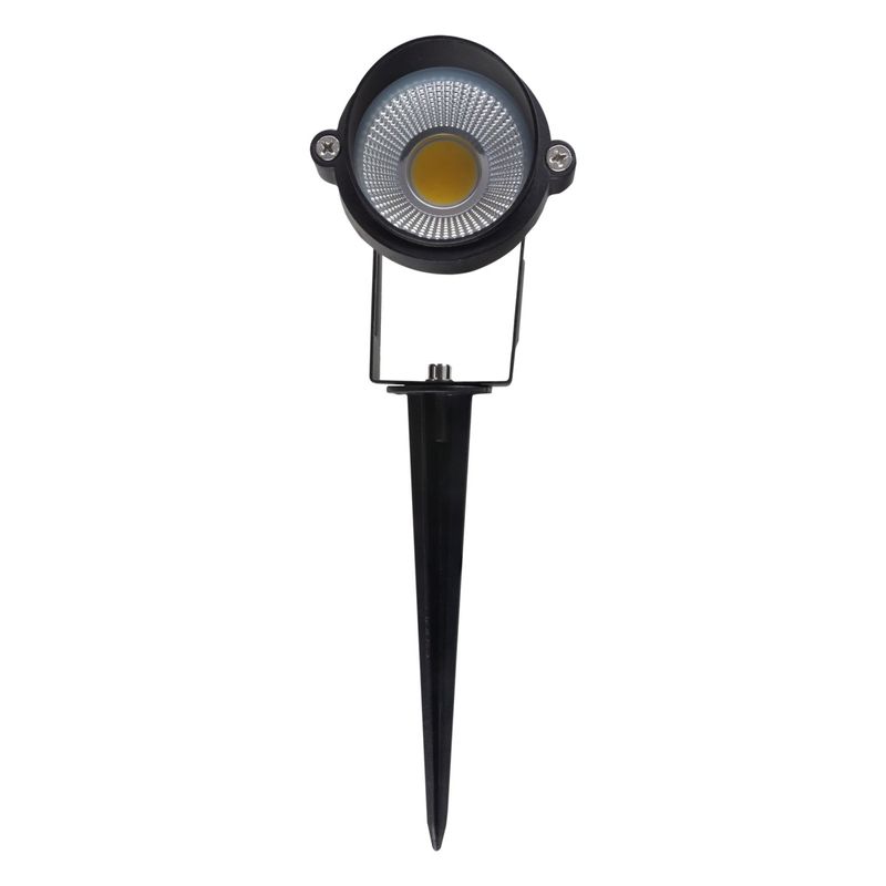 Espeto-de-Led-Preto-para-Jardim-Bronzearte-7W-3000K-BivoltFrontal2