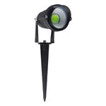 Espeto-de-Led-Preto-para-Jardim-Bronzearte-7W-Luz-Verde-BivoltAngularEsquerda1