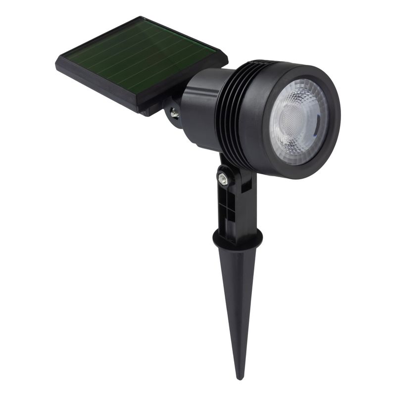 Espeto-de-Led-Solar-Preto-para-Jardim-Ecoforce-Luz-VerdeAngularEsquerda1