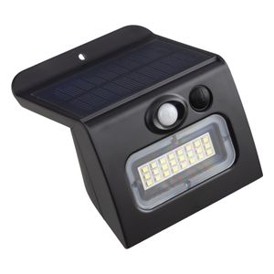 Arandela de Led Solar Preta Ecoforce 3W 6500K