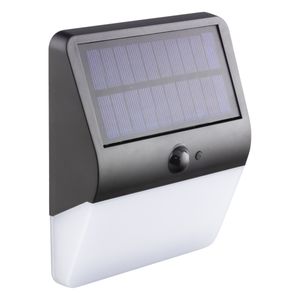 Arandela de Led Solar Preta Ecoforce 3W 6000K