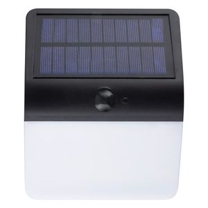 Arandela de Led Solar Preta Ecoforce 3W 6000K