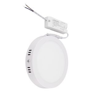 Painel Led de Sobrepor Branco Redondo Philips Downlight 12W 6500K