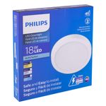 Painel-Led-de-Sobrepor-Branco-Redondo-Philips-Downlight-18W-3000KAngularEsquerda3