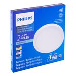 Painel-Led-de-Sobrepor-Branco-Redondo-Philips-24W-3000KEmbalagemAngularEsquerda3