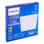 Painel-Led-de-Sobrepor-Branco-Quadrado-Philips-24W-6500KEmbalagemAngularEsquerda3