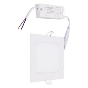 Painel Led de Embutir Branco Quadrado Philips 6W 3000K