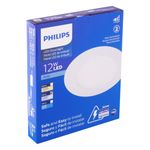 Painel-Led-Redondo-de-Embutir-Philips-Downlight-12W-4000KEmbalagemAngularEsquerda3