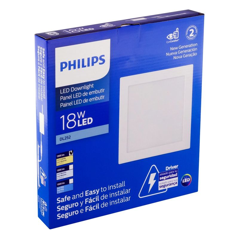 Painel-Led-Quadrado-de-Embutir-Philips-Surface-Downlight-18W-3000KAngularEsquerda3