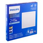 Painel-Led-de-Embutir-Branco-Quadrado-Philips-Downlight-24W-3000KEmbalagemAngularEsquerda3