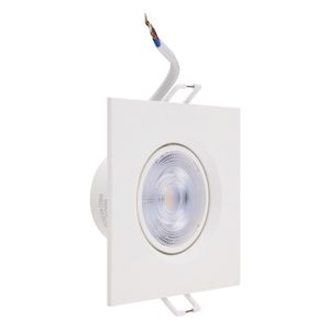 Spot Led de Embutir Quadrado Branco Philips 4,2W 2700K