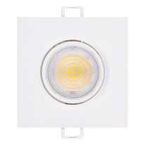 Spot Led de Embutir Quadrado Branco Philips 6,2W 2700K