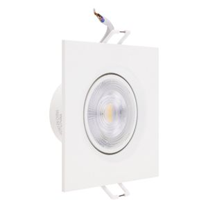 Spot Led de Embutir Quadrado Branco Philips 6,2W 2700K