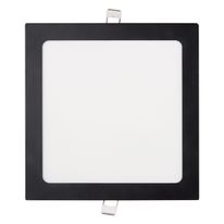 Painel Led de Embutir Preto Quadrado Taschibra 18W 3000K