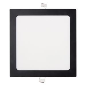 Painel Led de Embutir Preto Quadrado Taschibra 18W 3000K