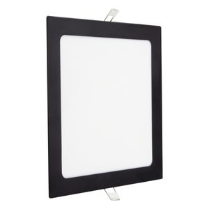 Painel Led de Embutir Preto Quadrado Taschibra 18W 3000K