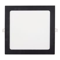 Painel Led de Embutir Preto Quadrado Taschibra 18W 6500K