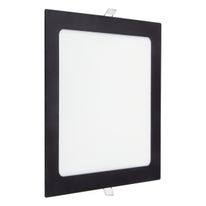 Painel Led de Embutir Preto Quadrado Taschibra 18W 6500K